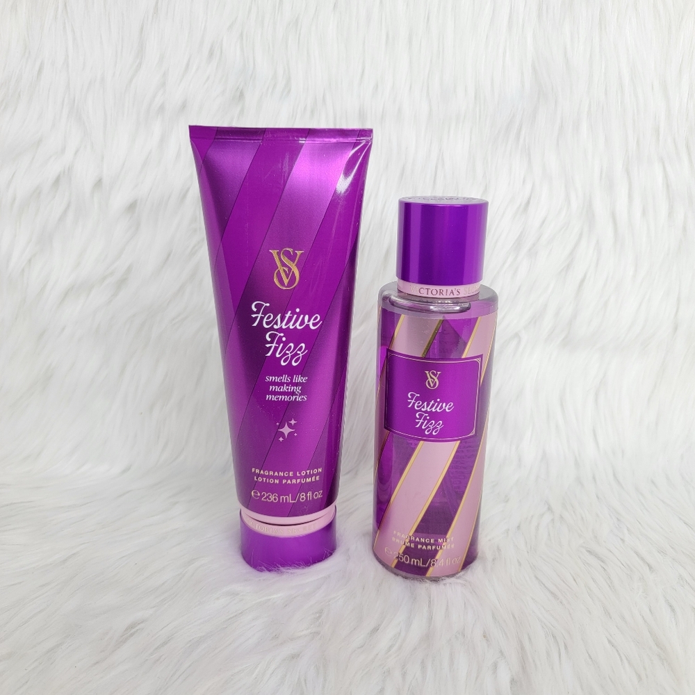 Victoria's Secret Festive Fizz Mist & Lotion Set.